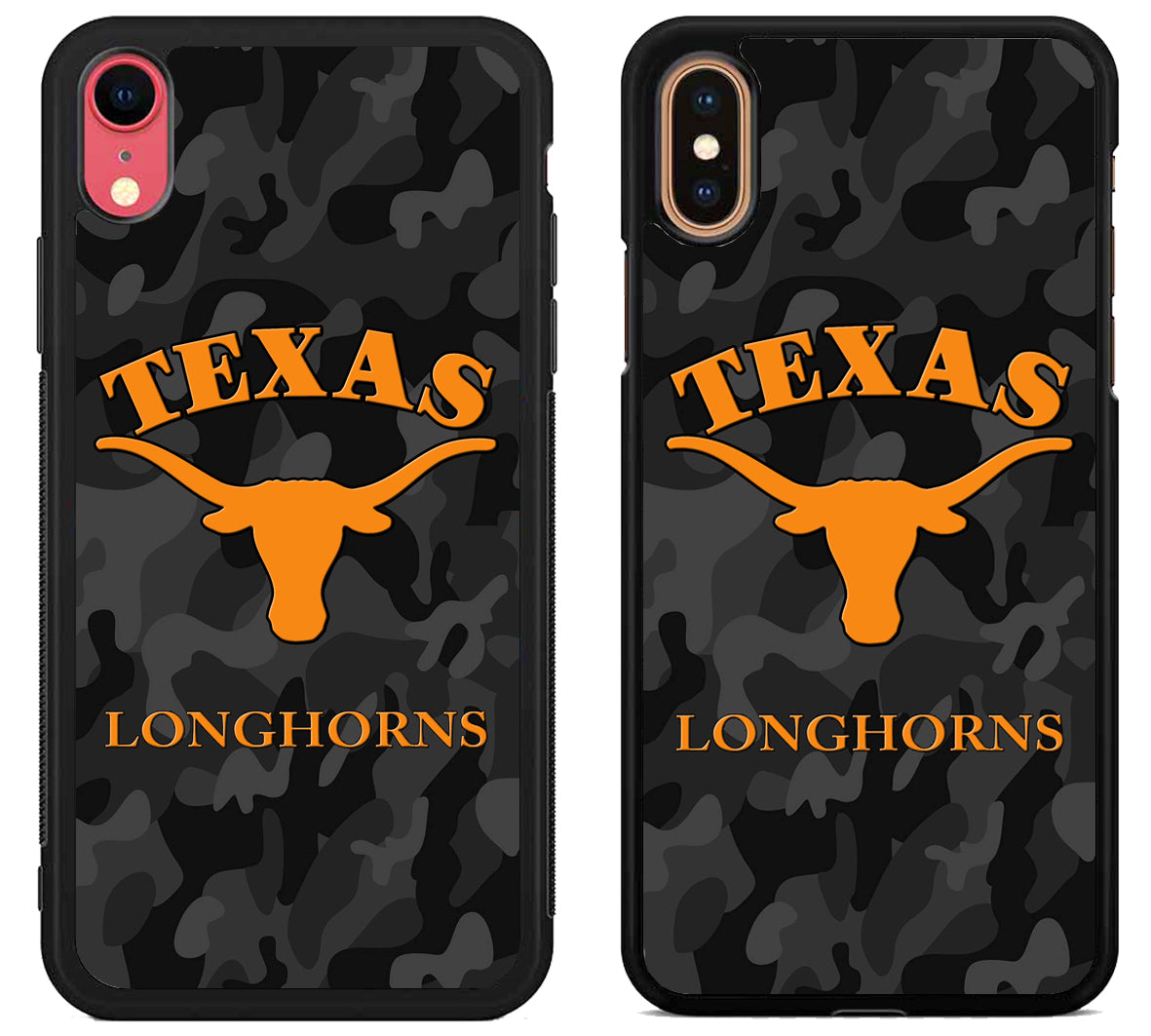 Texas Longhorns Black Camo iPhone X | Xs | Xr | Xs Max Case