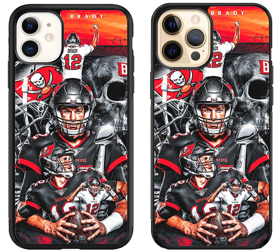 Tom Brady Tampa Bay Buccaneers Collage iPhone 12 | 12 Mini | 12 Pro | 12 Pro Max Case