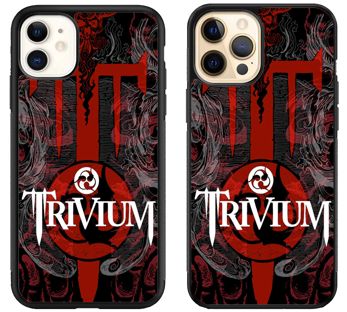 Trivium Logo Background iPhone 12 | 12 Mini | 12 Pro | 12 Pro Max Case