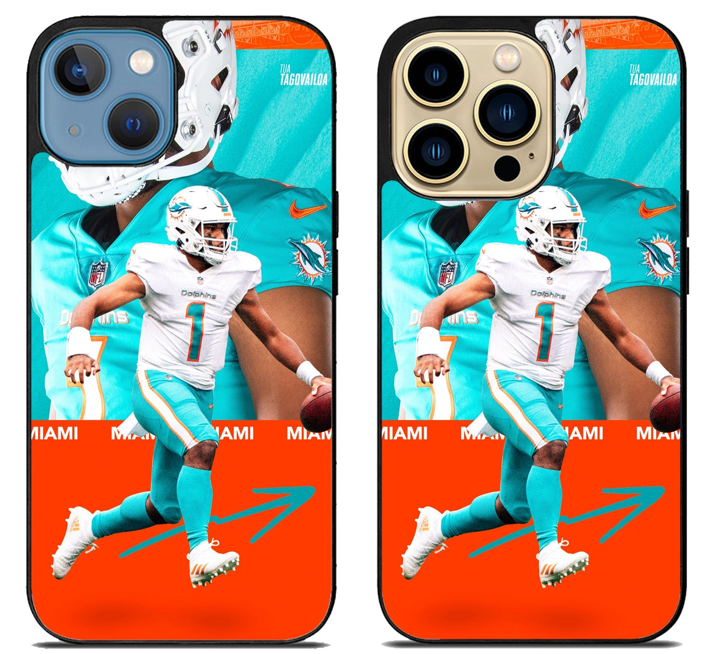 Tua Tagovailoa Miami Dolphins iPhone 14 | 14 Plus | 14 Pro | 14 Pro Max Case