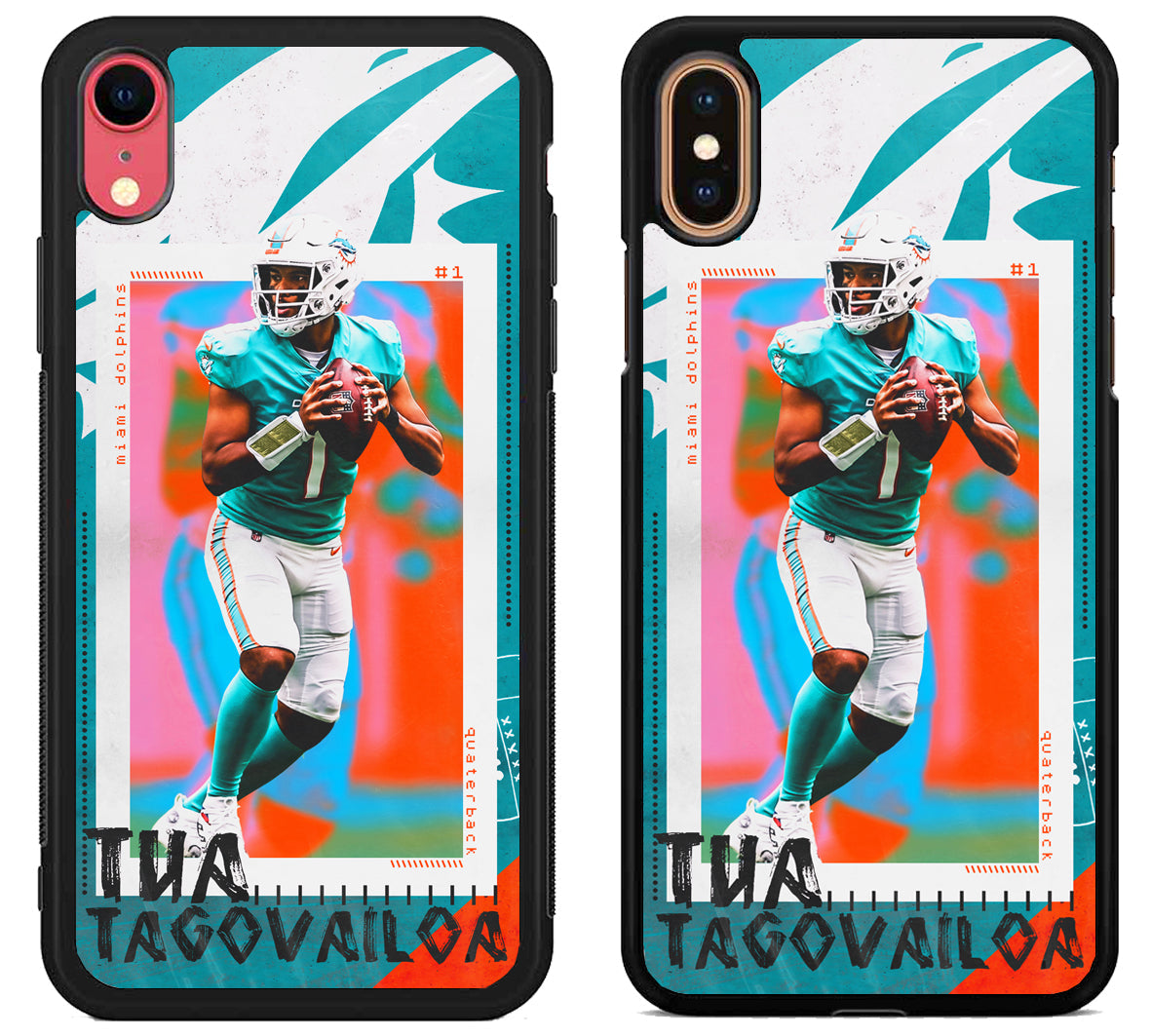 Tua Tagovailoa Miami Dolphins Style iPhone X | Xs | Xr | Xs Max Case