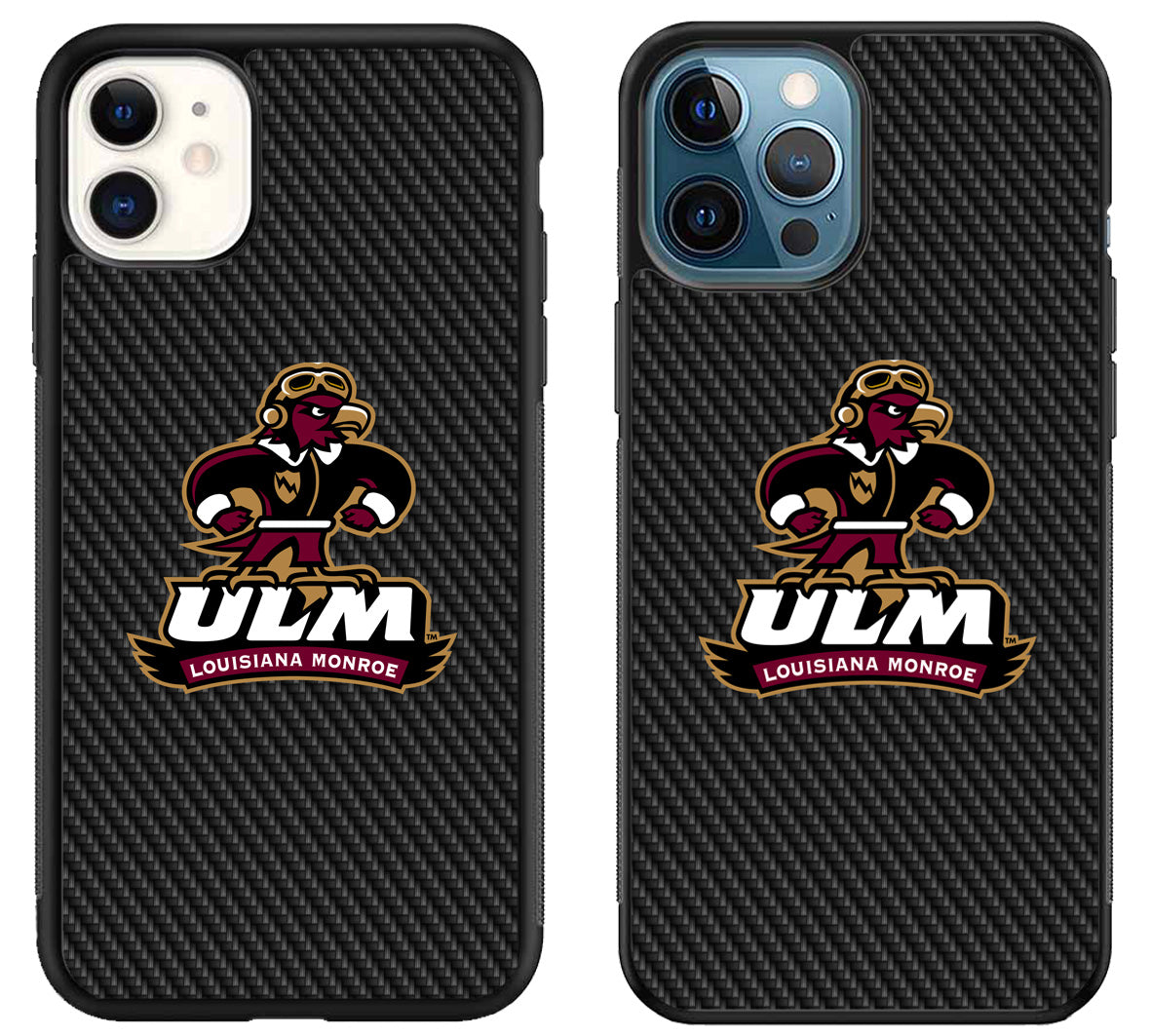 ULM Louisiana Monroe Warhawks Carbon iPhone 11 | 11 Pro | 11 Pro Max Case