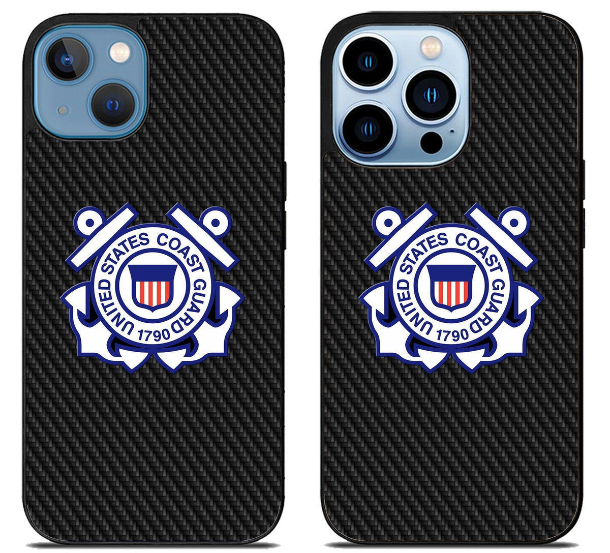 US Coast Guard Logo Carbon iPhone 13 | 13 Mini | 13 Pro | 13 Pro Max Case