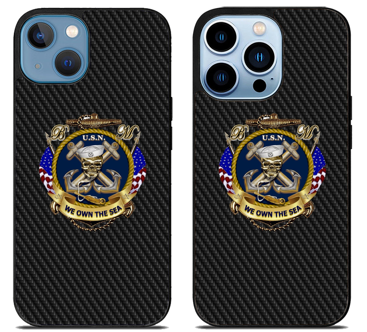 US Navy Military Carbon iPhone 13 | 13 Mini | 13 Pro | 13 Pro Max Case