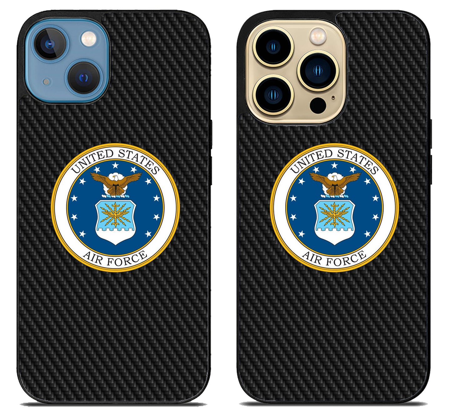 United States US Air Force Carbon iPhone 14 | 14 Plus | 14 Pro | 14 Pro Max Case