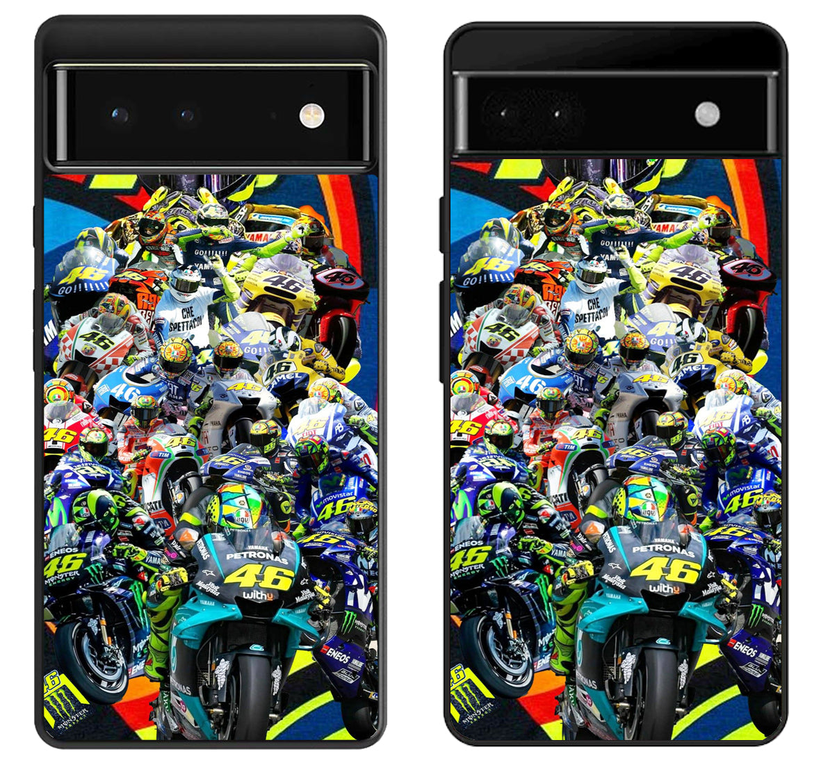 Valentino Rossi Collage Google Pixel 6 | 6A | 6 Pro Case