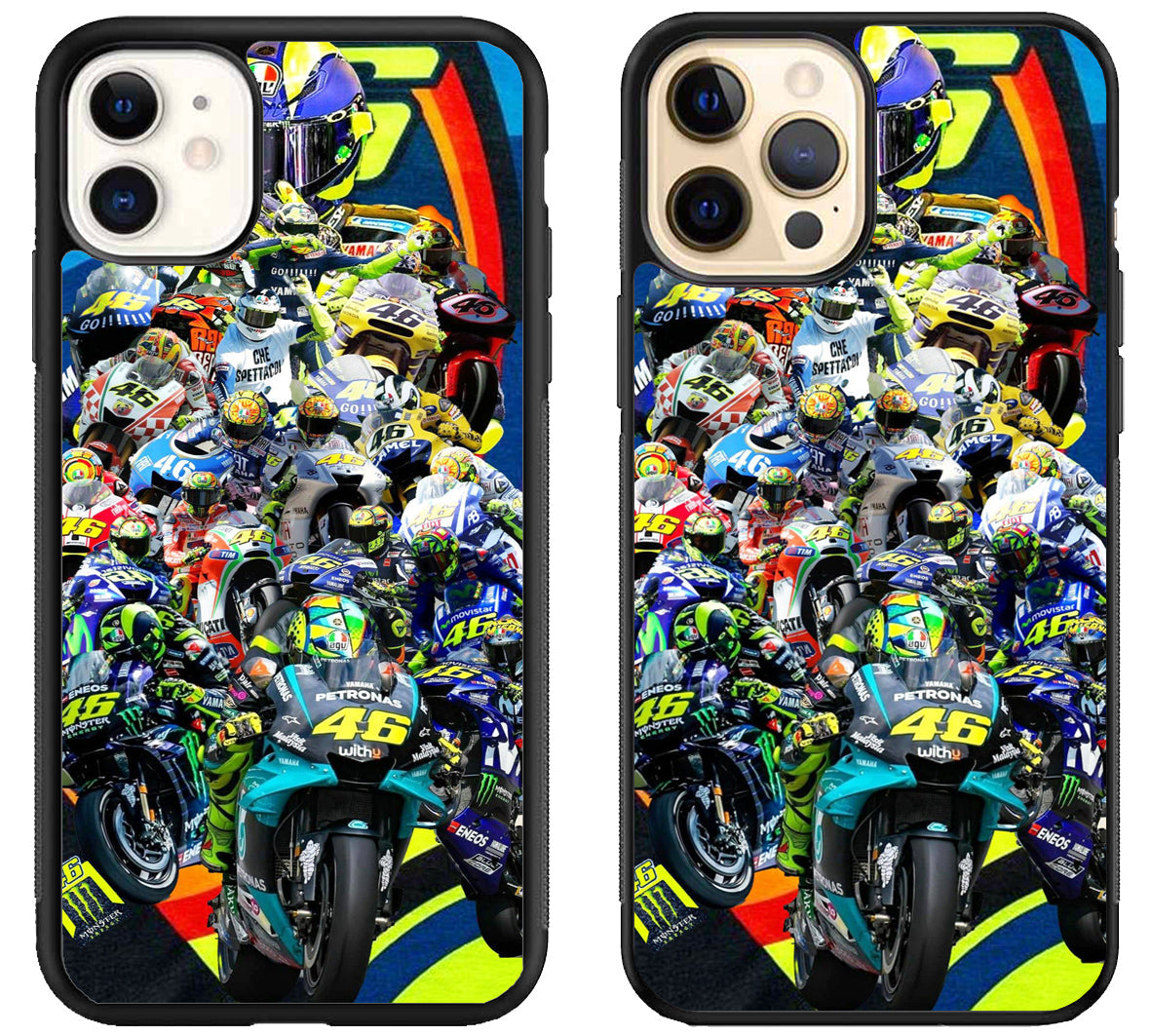Valentino Rossi Collage iPhone 12 | 12 Mini | 12 Pro | 12 Pro Max Case