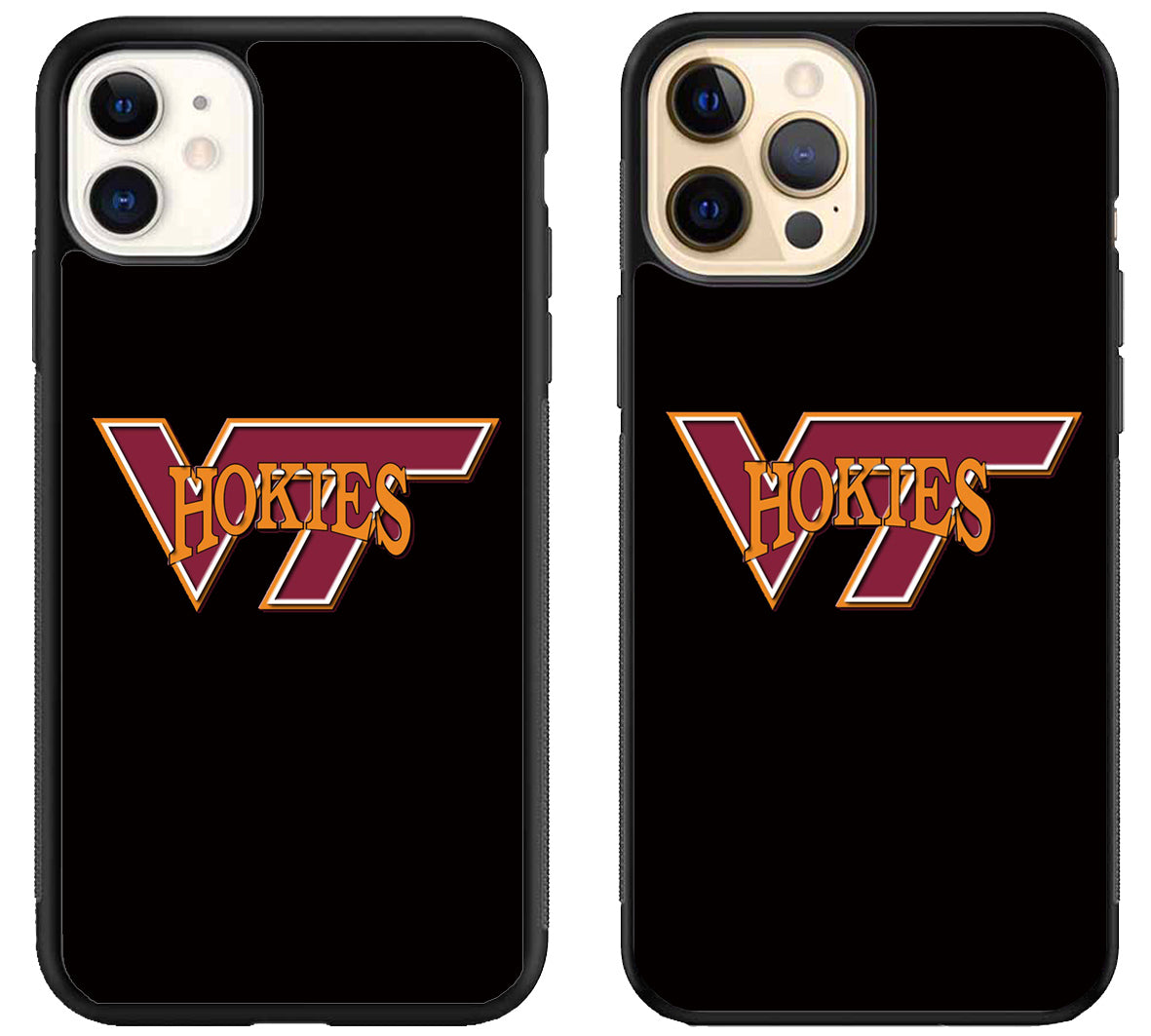 Virginia Tech Hokies Black iPhone 12 | 12 Mini | 12 Pro | 12 Pro Max Case