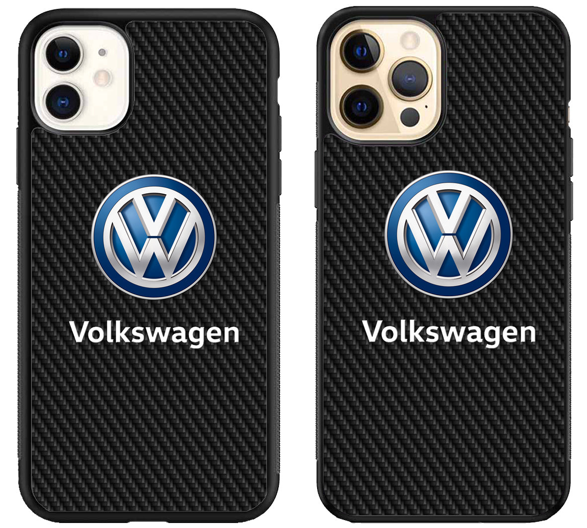Volkswagen Black Carbon iPhone 12 | 12 Mini | 12 Pro | 12 Pro Max Case