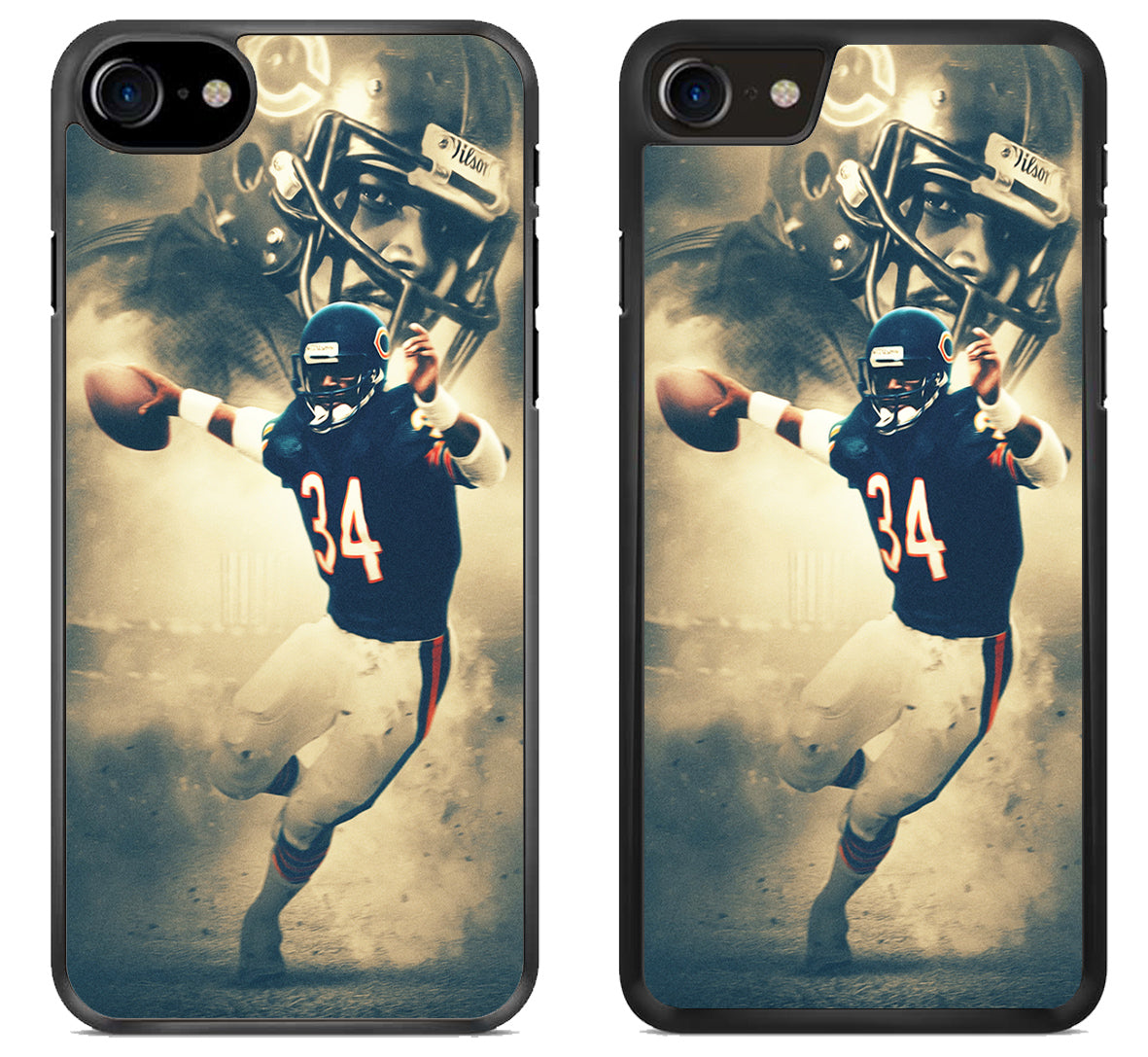 Walter Payton Chicago Bears Background iPhone SE 2020 | iPhone SE 2022 Case