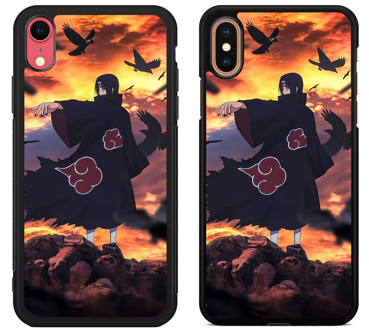 itachi uchiha crows iPhone X | Xs | Xr | Xs Max Case