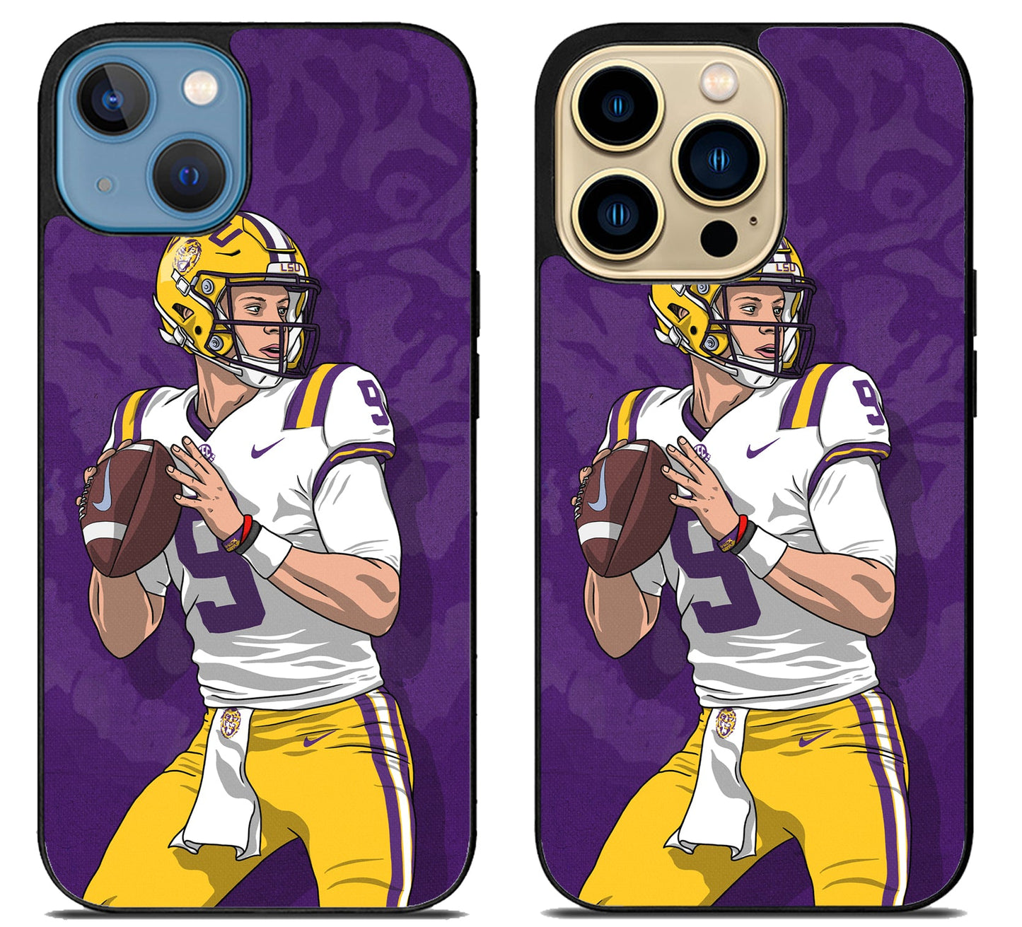 Joe burrow LSU Artwork iPhone 14 | 14 Plus | 14 Pro | 14 Pro Max Case