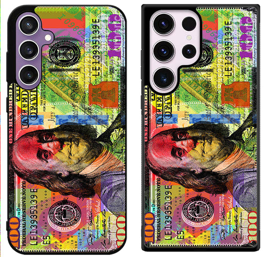 100 Dollar Bill Colorfull Samsung Galaxy S24 | S24+ | S24 Ultra Case