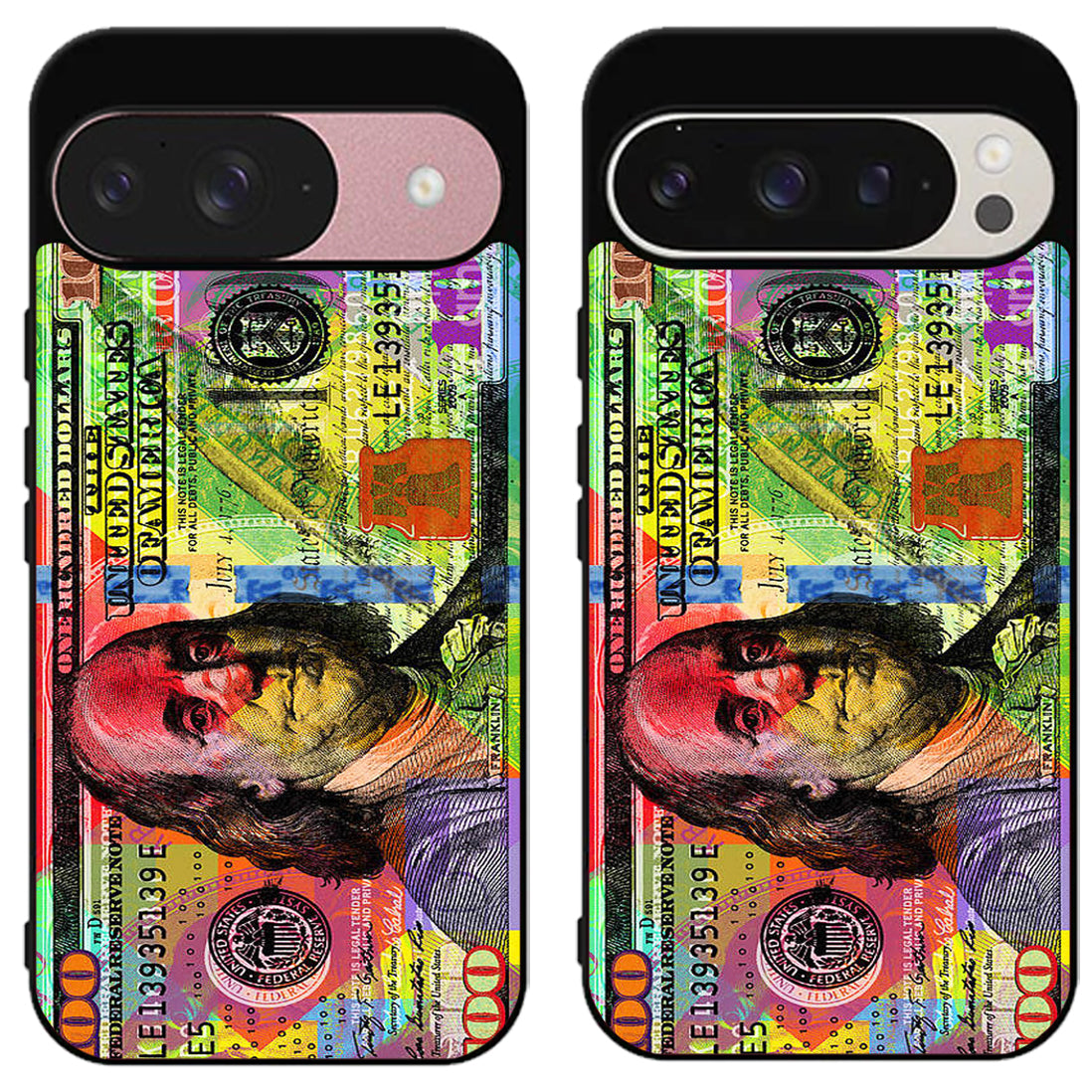 100 Dollar Bill Colorfull Google Pixel 9 | 9 Pro | 9 Pro XL Case