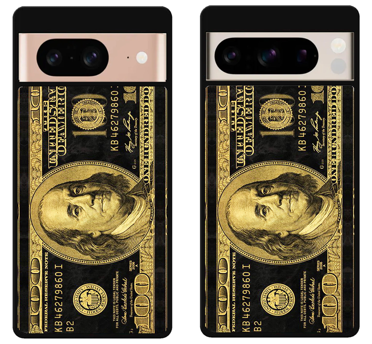 100 Dollar bill Black and Gold Google Pixel 8 | 8 Pro Case