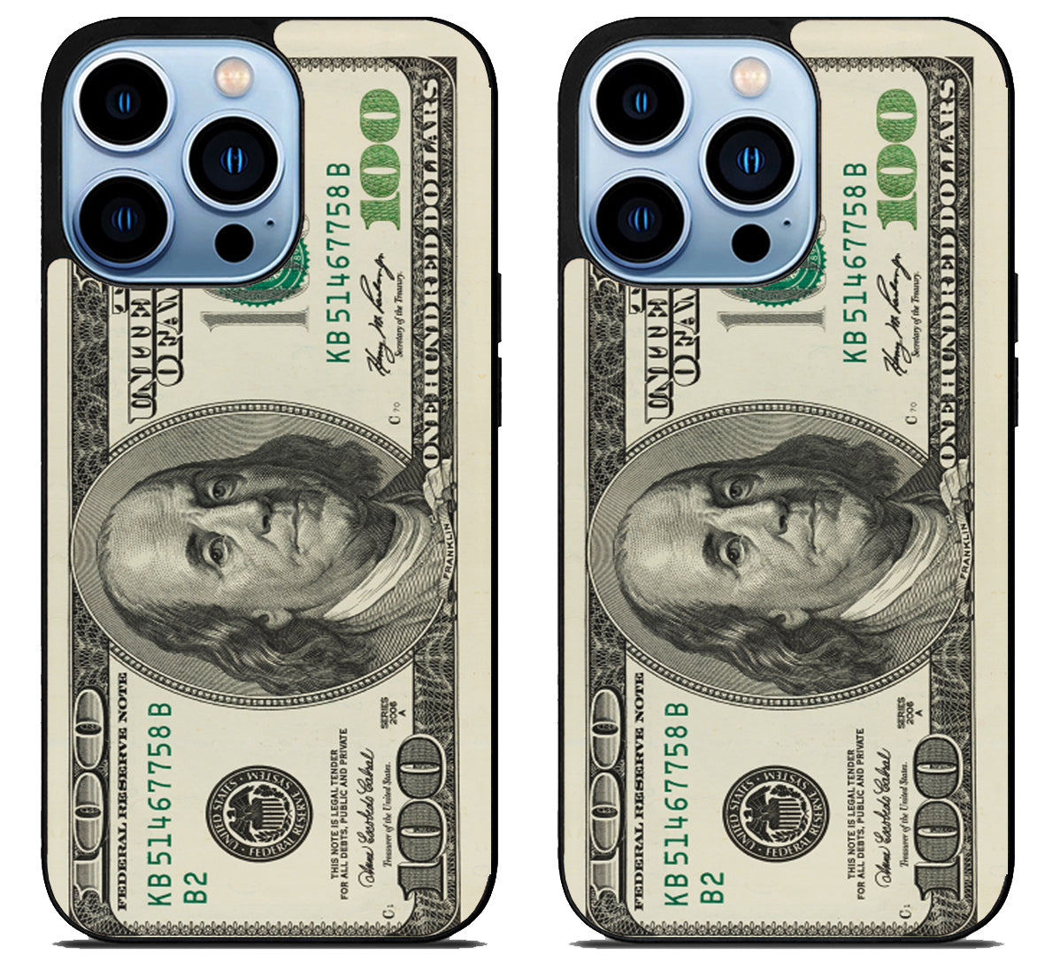 100 Dollar bill Cover iPhone 15 Pro | iPhone 15 Pro Max Case – Saloreea