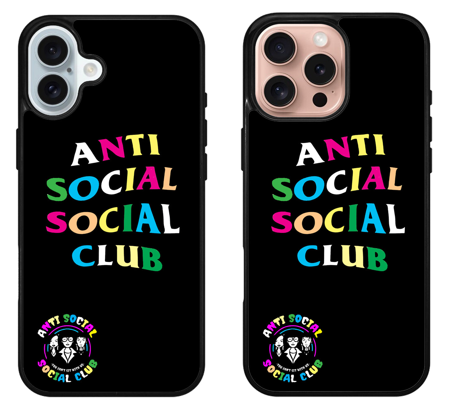 ASSC Anti Social Club Black iPhone 16 | 16 Plus | 16 Pro | 16 Pro Max Case