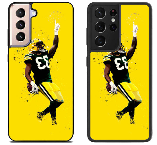 Aaron Jones Green Bay Packers Cool Samsung Galaxy S21 | S21 FE | S21+ | S21 Ultra Case