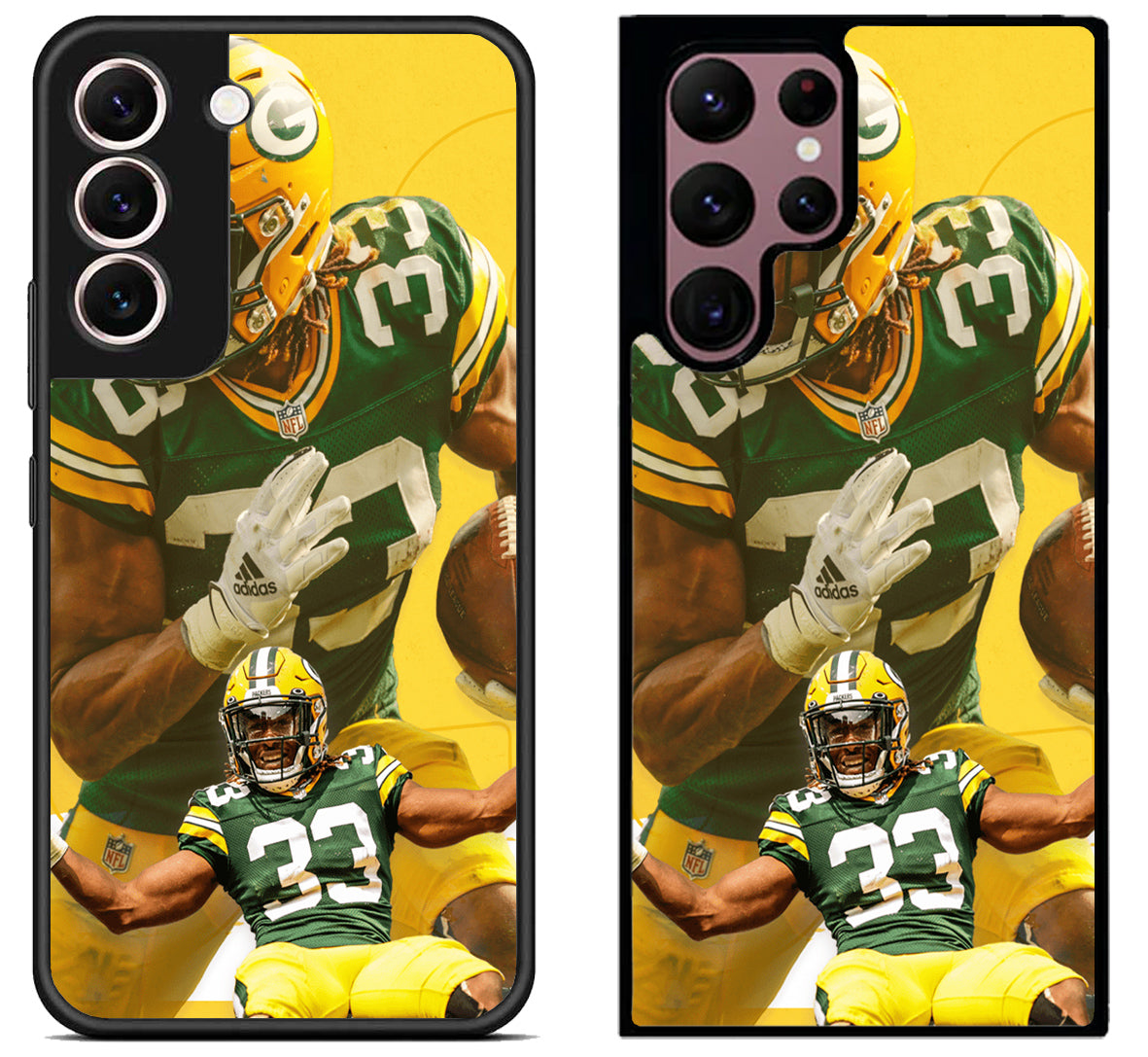 Aaron Jones Green Bay Packers Style Samsung S22 | S22+ | S22 Ultra Case