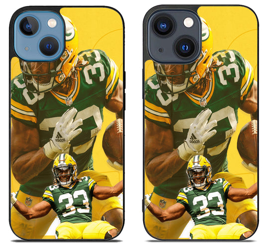 Aaron Jones Green Bay Packers Style iPhone 15 | iPhone 15 Plus Case