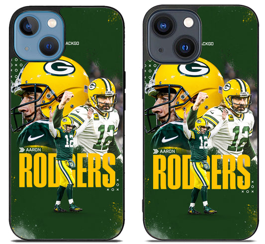 Aaron Rodgers Green Bay Packers Collage iPhone 15 | iPhone 15 Plus Case