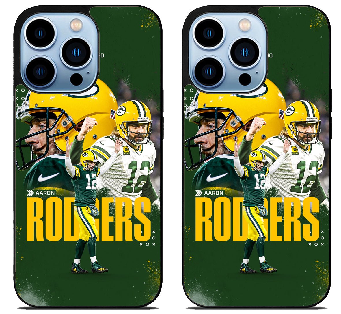 Aaron Rodgers Green Bay Packers Collage iPhone 15 Pro | iPhone 15 Pro Max Case