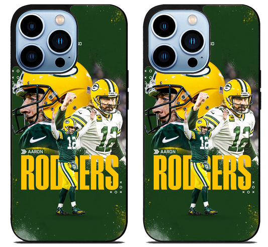 Aaron Rodgers Green Bay Packers Collage iPhone 15 Pro | iPhone 15 Pro Max Case
