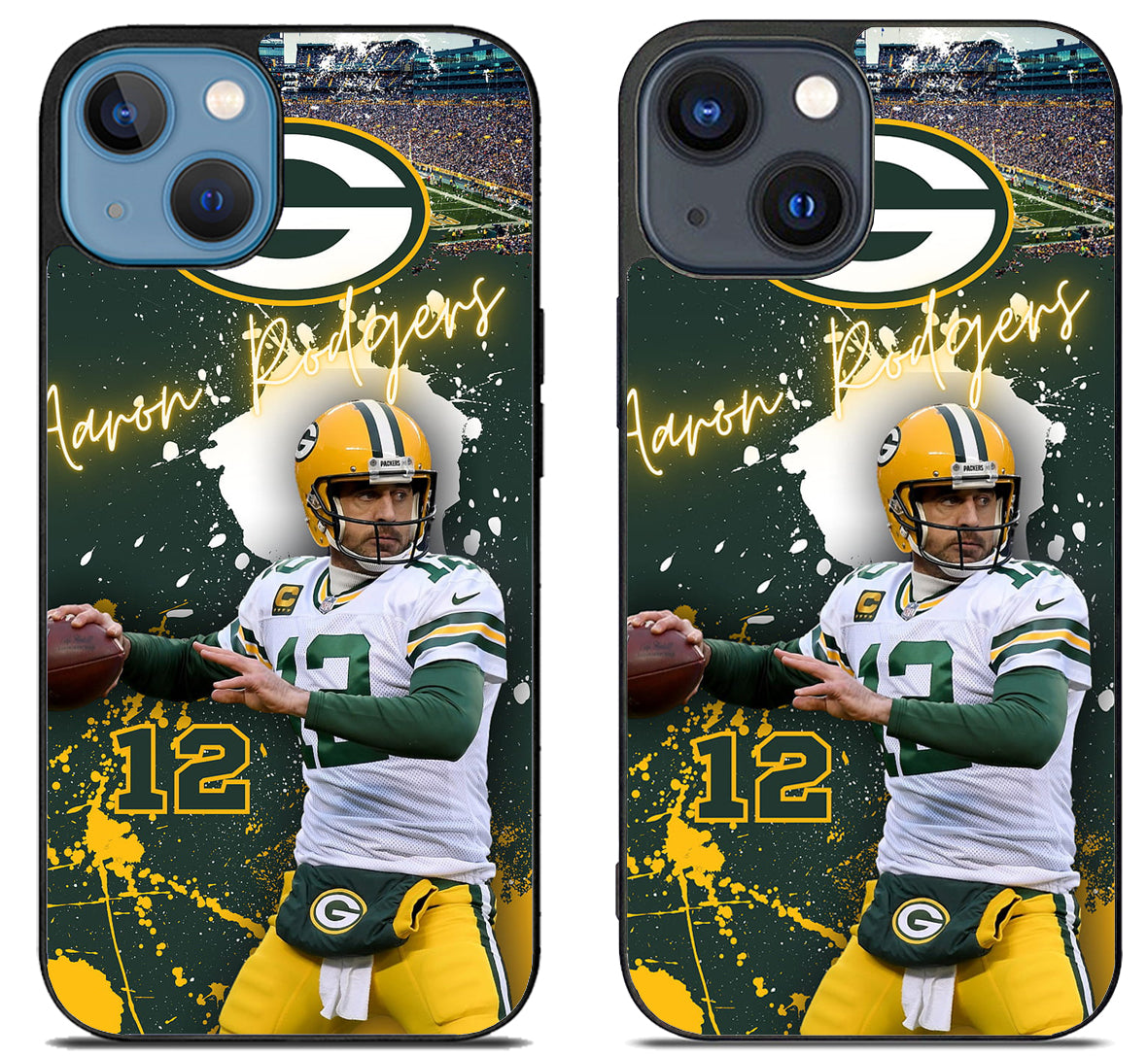 Aaron Rodgers Green Bay Packers Wallpaper iPhone 15 | iPhone 15 Plus Case