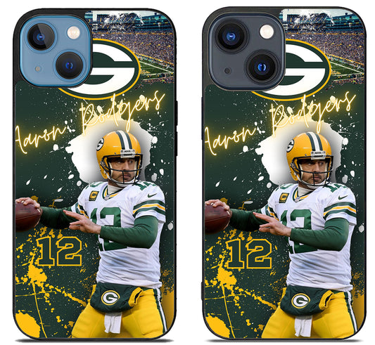 Aaron Rodgers Green Bay Packers Wallpaper iPhone 15 | iPhone 15 Plus Case