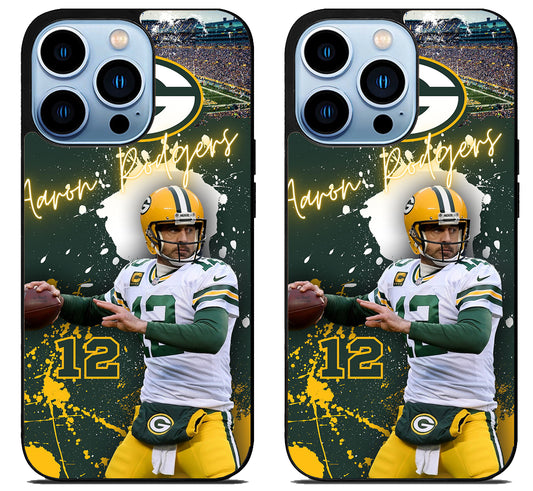 Aaron Rodgers Green Bay Packers Wallpaper iPhone 15 Pro | iPhone 15 Pro Max Case
