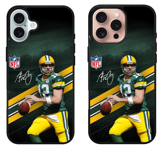 Aaron Rodgers Greenbay Packers NFL iPhone 16 | 16 Plus | 16 Pro | 16 Pro Max Case