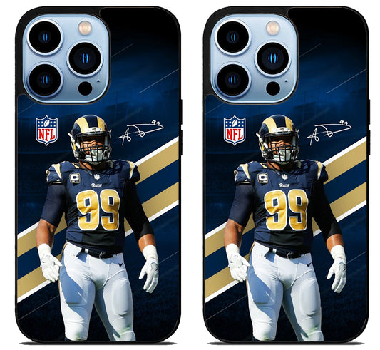 Aaron donald NFL Rams iPhone 15 Pro | iPhone 15 Pro Max Case