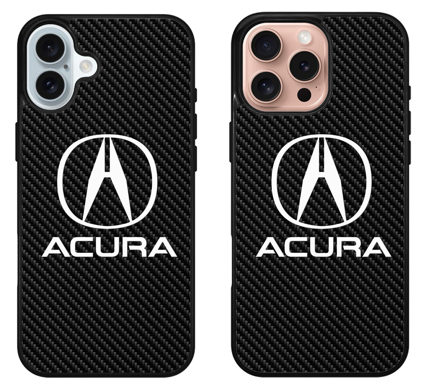 Acura Black Carbon iPhone 16 | 16 Plus | 16 Pro | 16 Pro Max Case