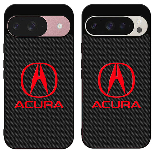 Acura Red Black Carbon Google Pixel 9 | 9 Pro | 9 Pro XL Case