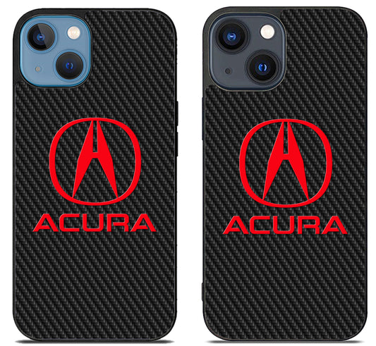 Acura Red Black Carbon iPhone 15 | iPhone 15 Plus Case