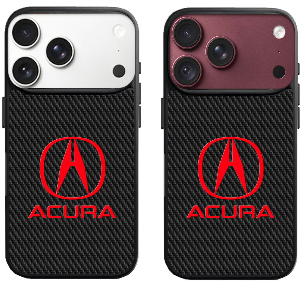 Acura Red Black Carbon iPhone 18 Pro | 18 Pro Max Case