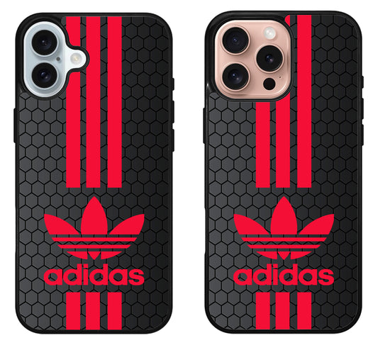 Adidas Red Stripe iPhone 16 | 16 Plus | 16 Pro | 16 Pro Max Case