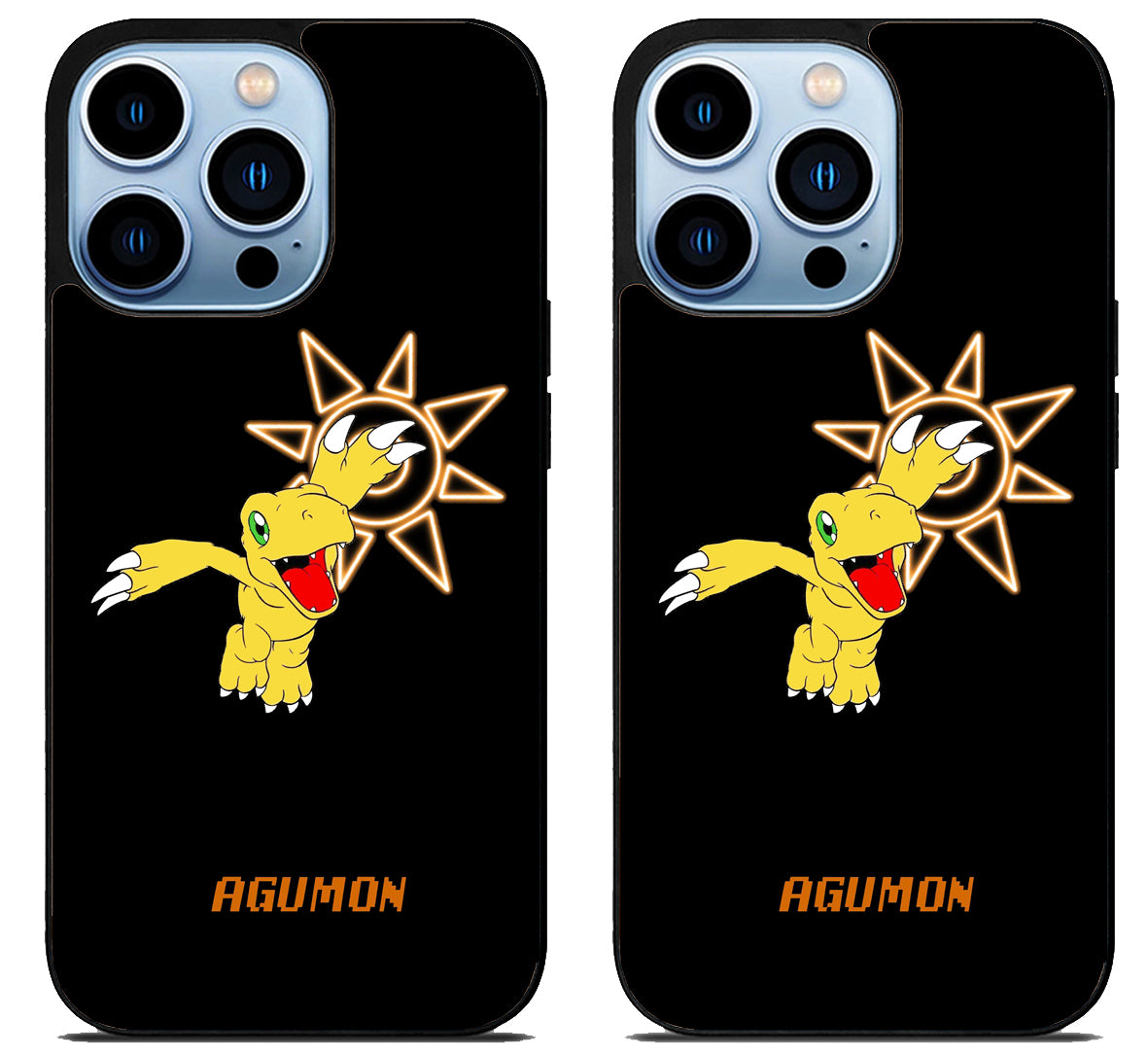 Agumon Digimon Black iPhone 15 Pro | iPhone 15 Pro Max Case