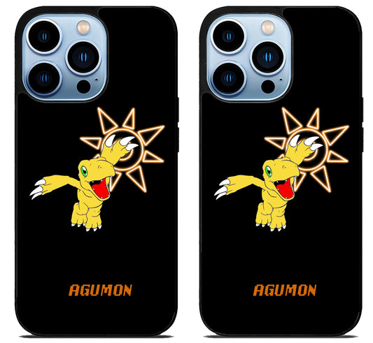 Agumon Digimon Black iPhone 15 Pro | iPhone 15 Pro Max Case