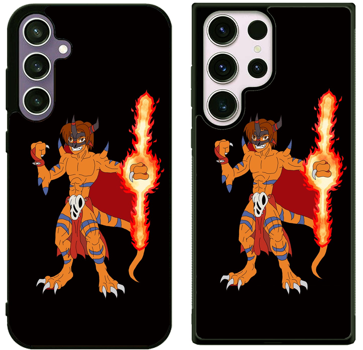 Agumon MetalGreymon Digimon Black Samsung Galaxy S25 | S25+ | S25 Ultra Case