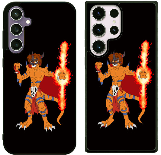 Agumon MetalGreymon Digimon Black Samsung Galaxy S25 | S25+ | S25 Ultra Case