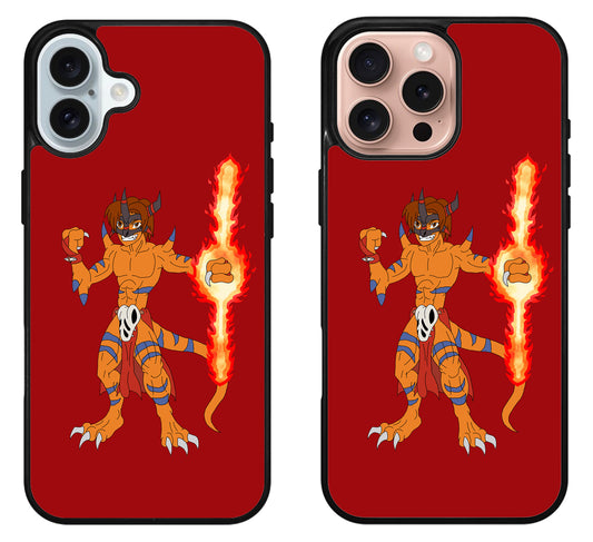 Agumon MetalGreymon Digimon iPhone 16 | 16 Plus | 16 Pro | 16 Pro Max Case