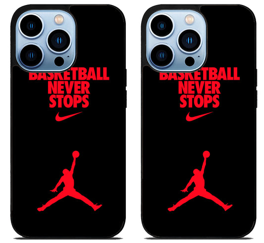 Air Jordan Basketball Never Stops iPhone 15 Pro | iPhone 15 Pro Max Case