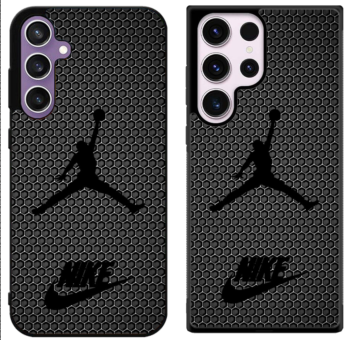 Air Jordan Jump Black Stylish Samsung Galaxy S24 | S24+ | S24 Ultra Case