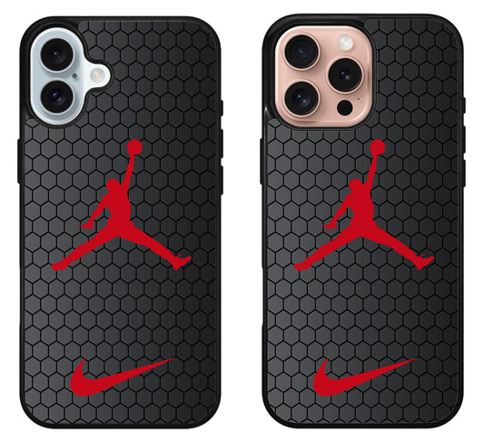 Air Jordan Jump Nike Logo iPhone 16 | 16 Plus | 16 Pro | 16 Pro Max Case