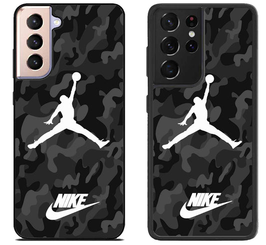 Air Jordan Nike Black Camo Samsung Galaxy S21 | S21 FE | S21+ | S21 Ultra Case