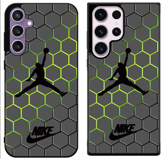 Air Jordan Nike Black Hexagon Samsung Galaxy S24 | S24+ | S24 Ultra Case
