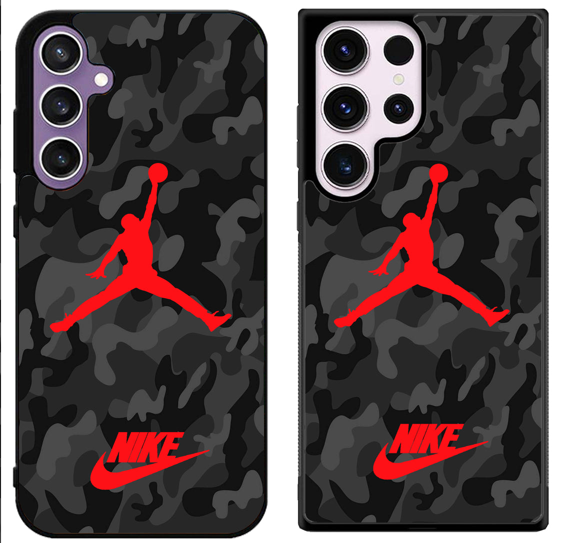 Air Jordan Nike Red Camo Samsung Galaxy S24 | S24+ | S24 Ultra Case