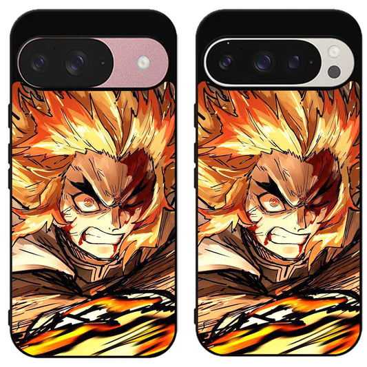 Akaza Demon Slayer Face Google Pixel 9 | 9 Pro | 9 Pro XL Case