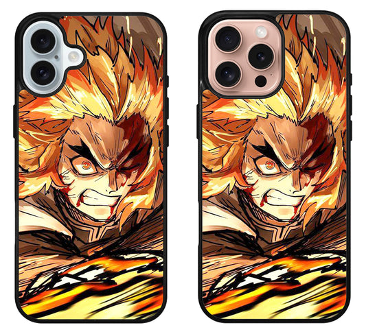 Akaza Demon Slayer Face iPhone 16 | 16 Plus | 16 Pro | 16 Pro Max Case